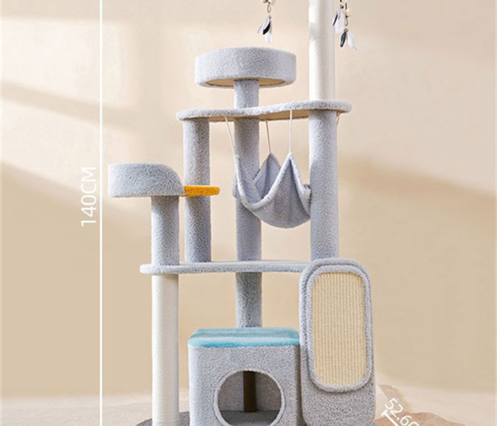 CosmicClimb Cat Tower Collection: Große Kratzstation mit mehreren Ebenen