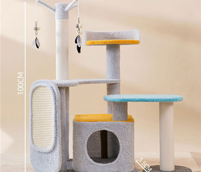 CosmicClimb Cat Tower Collection: Große Kratzstation mit mehreren Ebenen