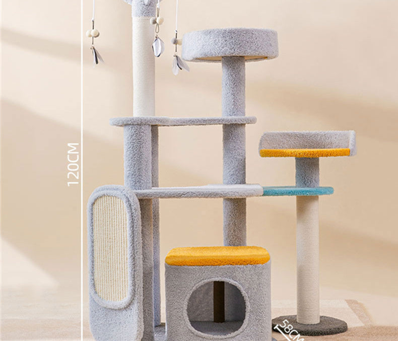 CosmicClimb Cat Tower Collection: Große Kratzstation mit mehreren Ebenen