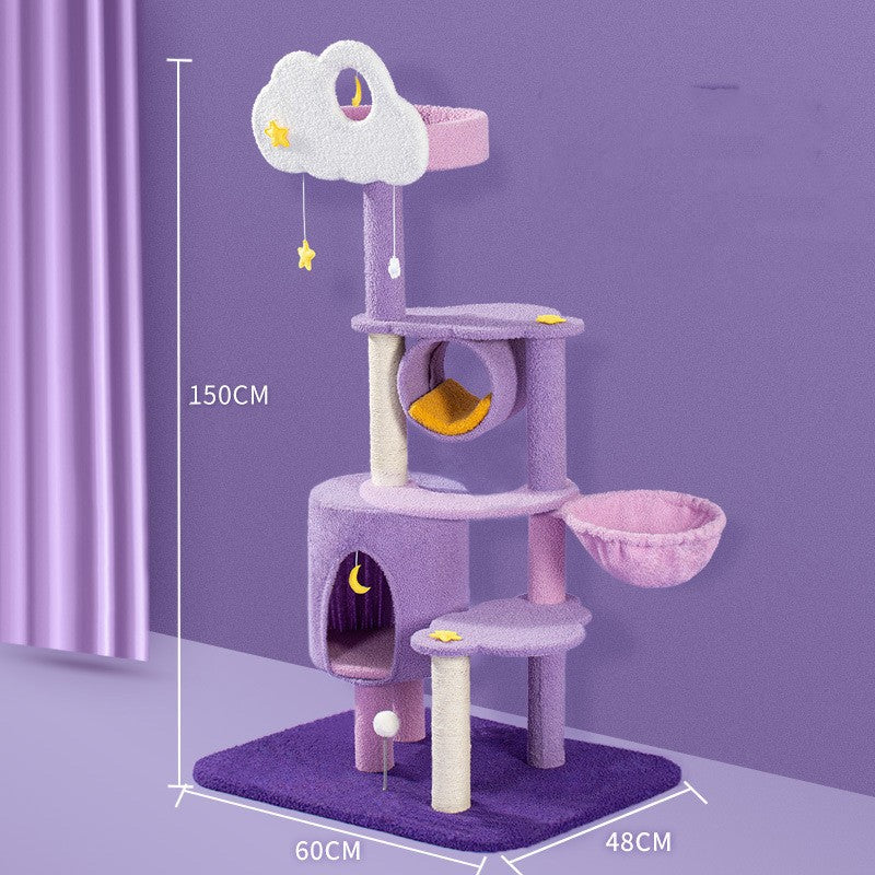 CosmicClimb Cat Tower Collection: Große Kratzstation mit mehreren Ebenen