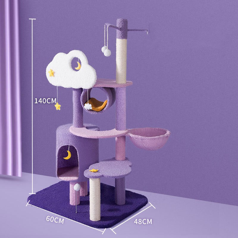 CosmicClimb Cat Tower Collection: Große Kratzstation mit mehreren Ebenen