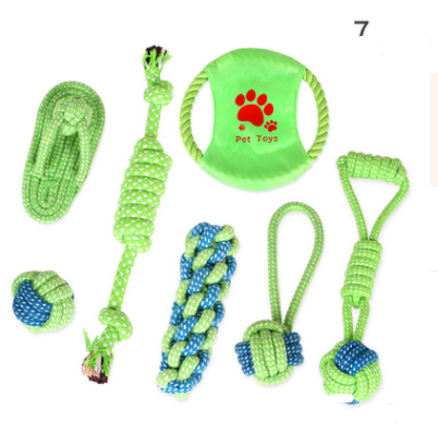 Knotty Play : Ensemble de jouets à nœuds en corde de coton pour chiens