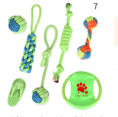 Knotty Play : Ensemble de jouets à nœuds en corde de coton pour chiens