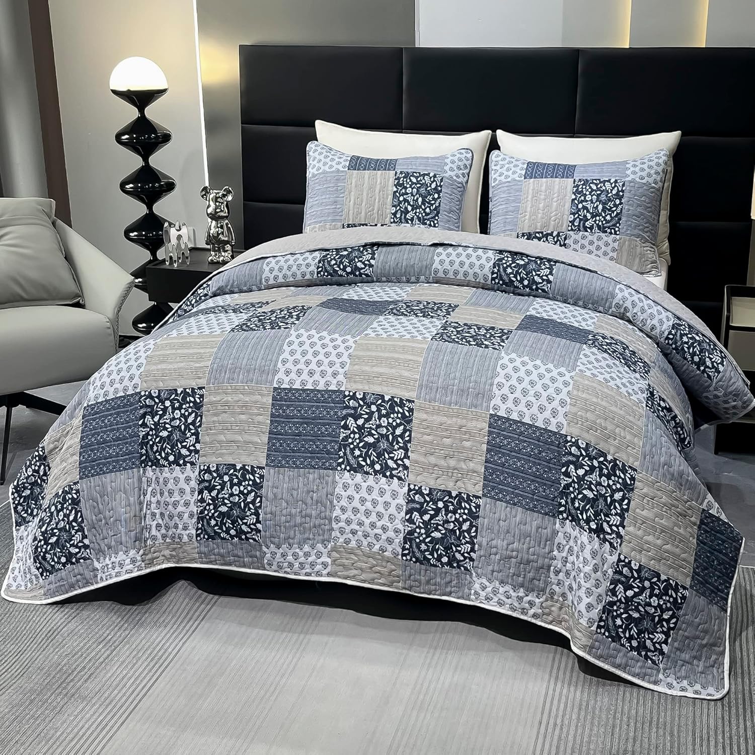 Plaid Patchwork Coverlet