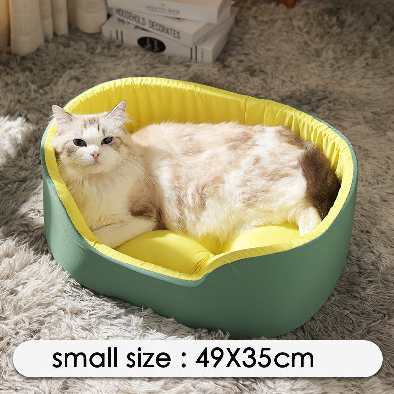 Cozy Haven Retreat: All-Season Washable Pet Bed