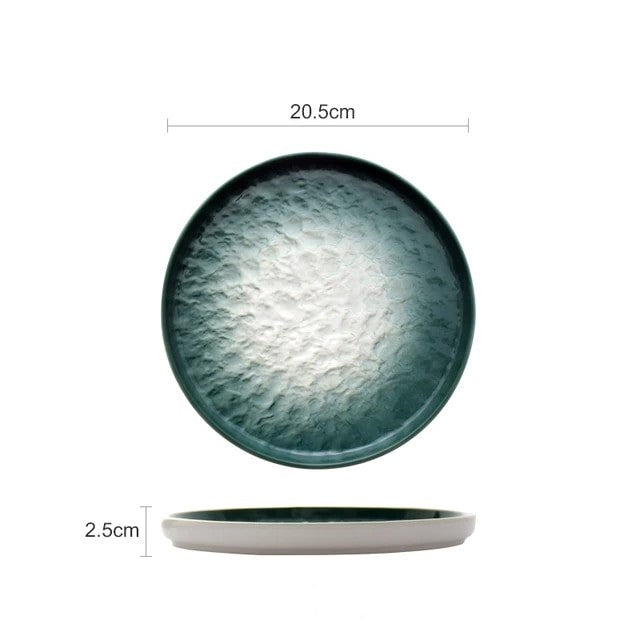 Elina Emerald Gradient Tableware Plate