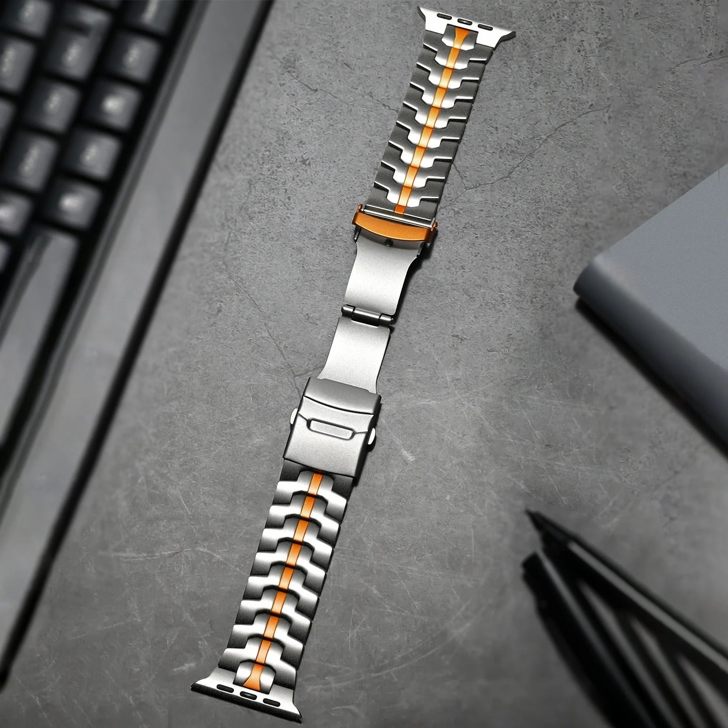 Keith Lane | Bracelet de montre de luxe en titane pour Apple Watch