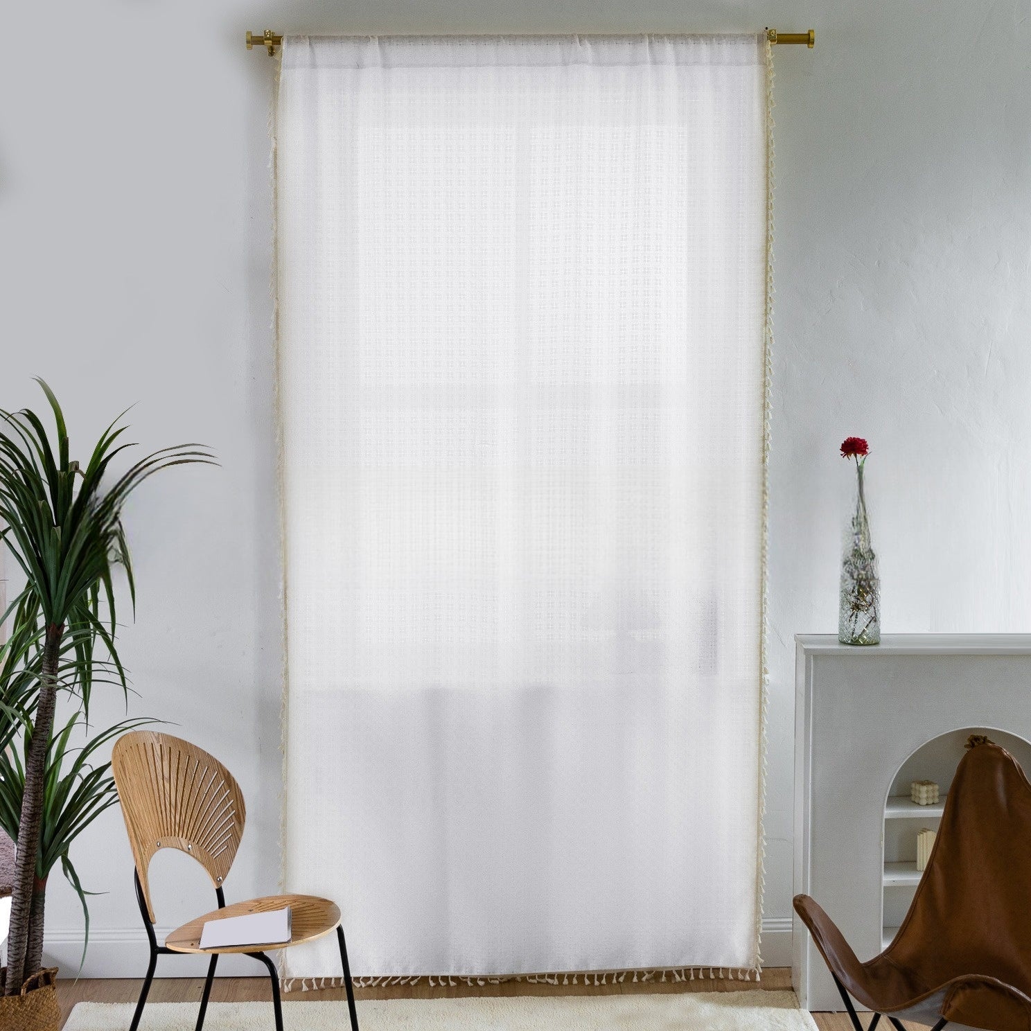 FringeLuxe - Cortinas Jacquard con flecos para una elegancia discreta