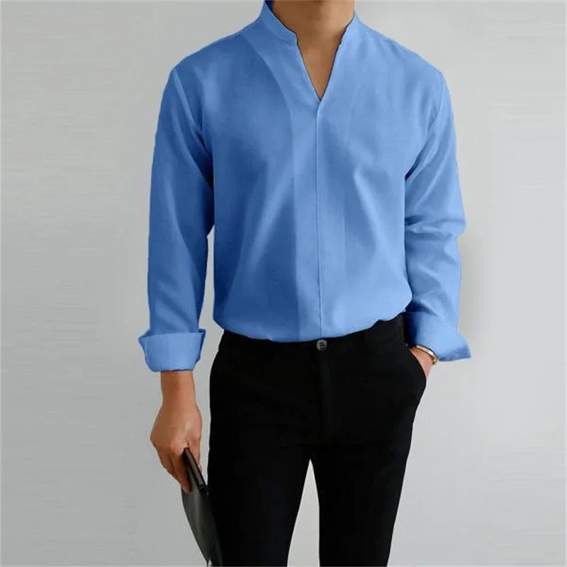 Gentlemans Simple Design Casual Shirt