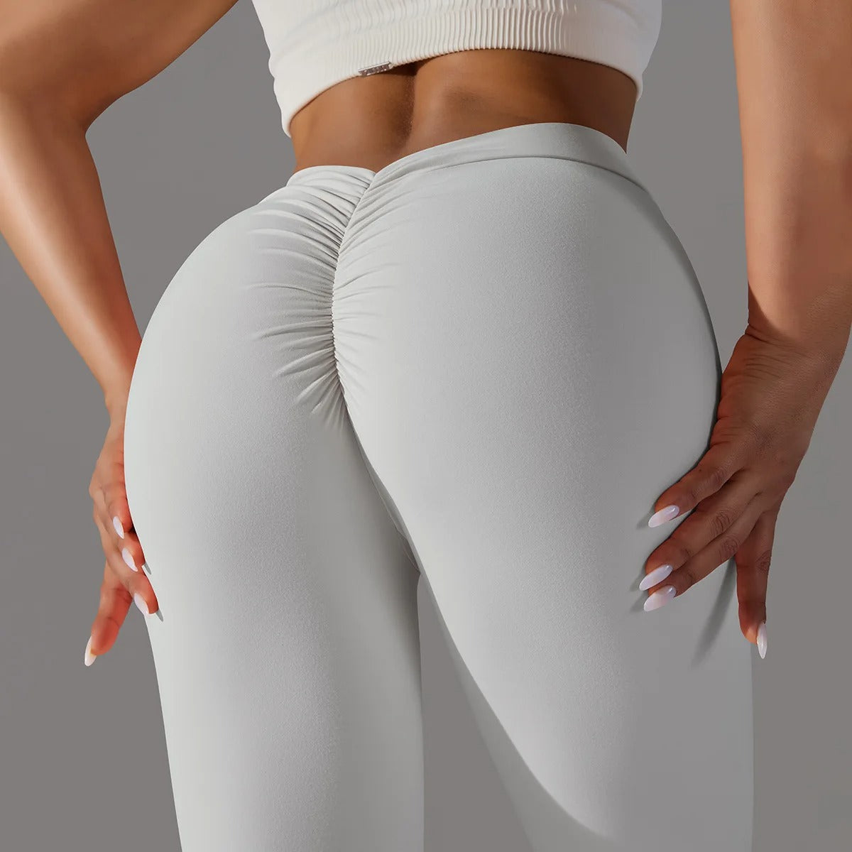 Legginsy z wysokim stanem V-Back