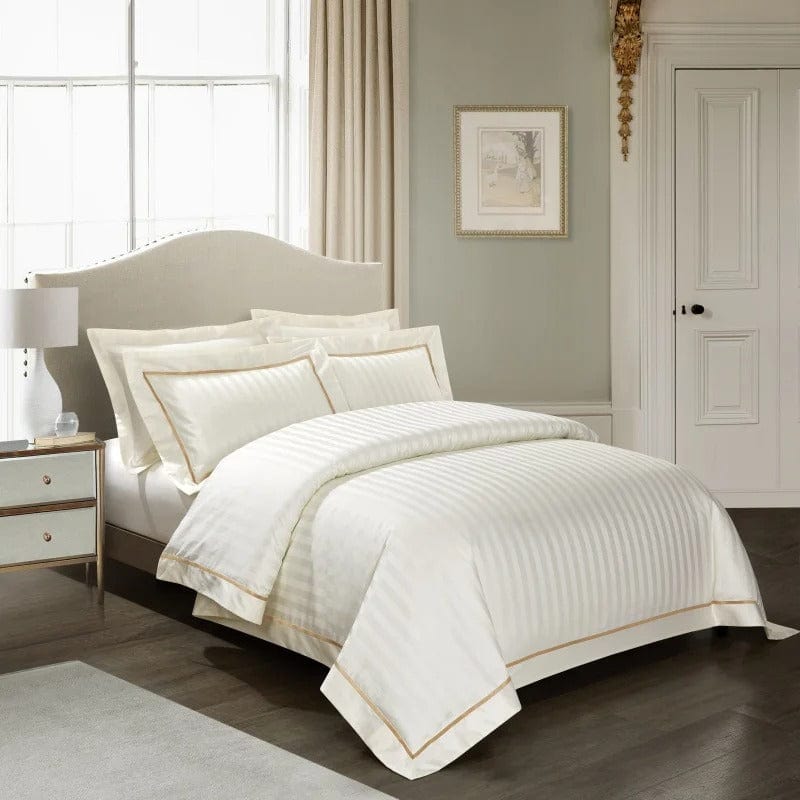 Prestige White Duvet Cover Set (Egyptian Cotton)