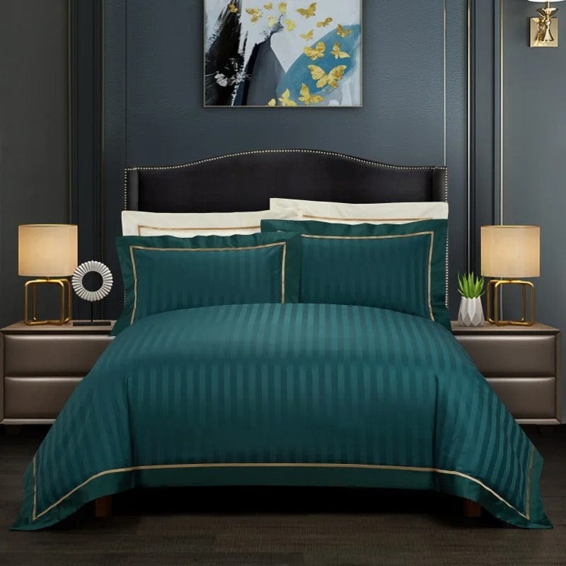 Prestige Emerald Green Duvet Cover Set (Egyptian Cotton)