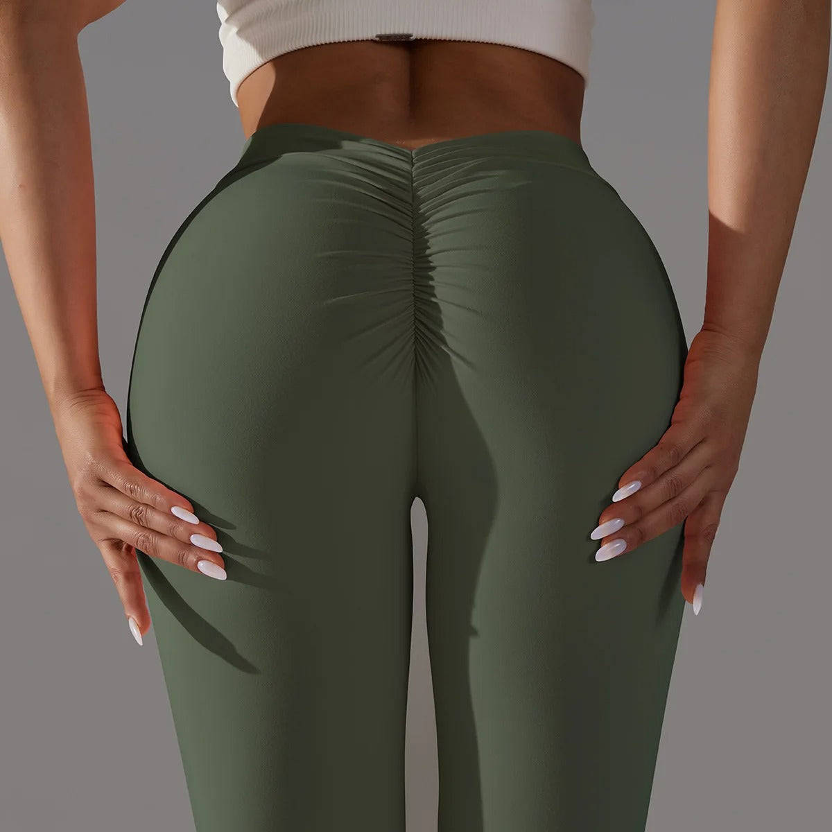 V-Back High Waisted Leggings