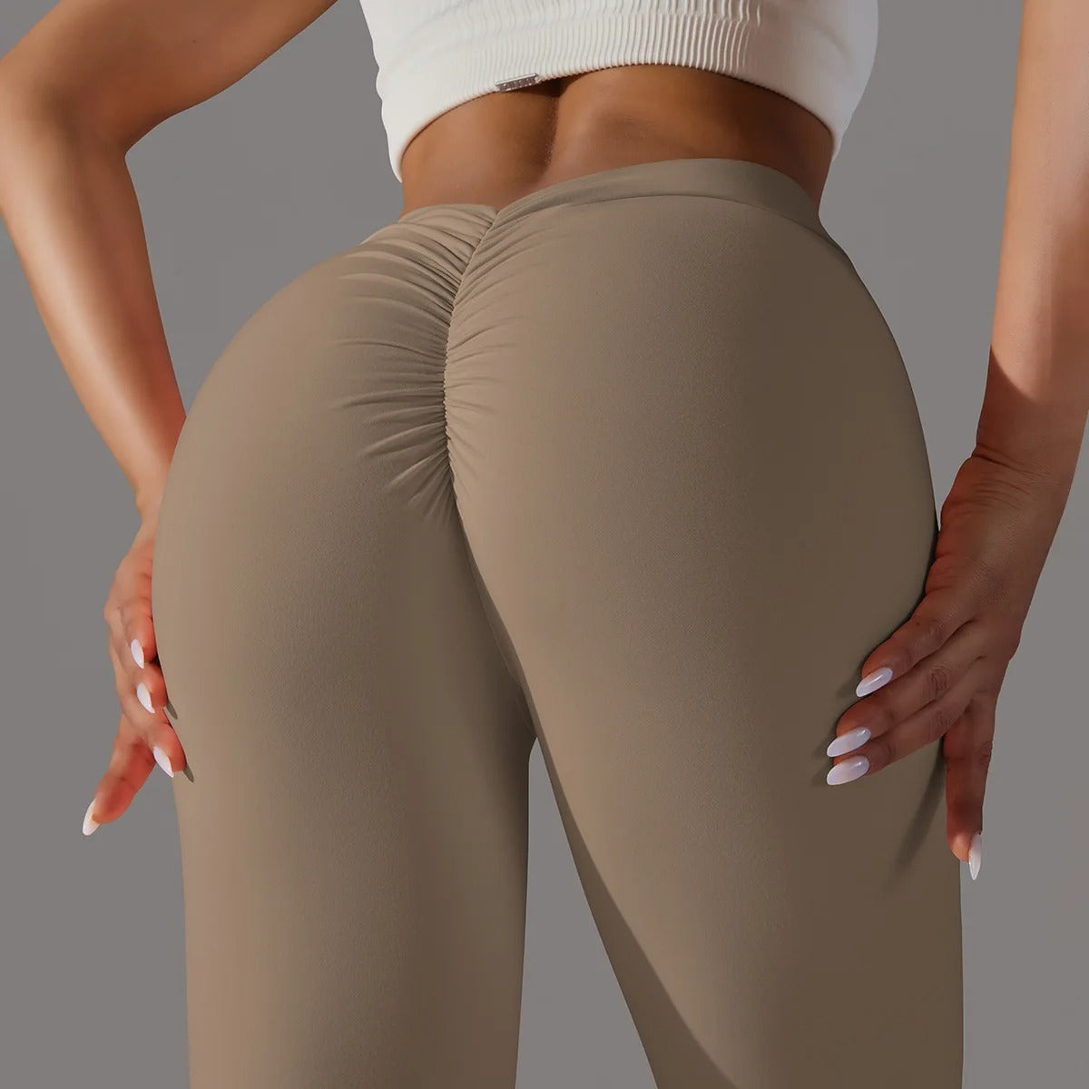 Legginsy z wysokim stanem V-Back