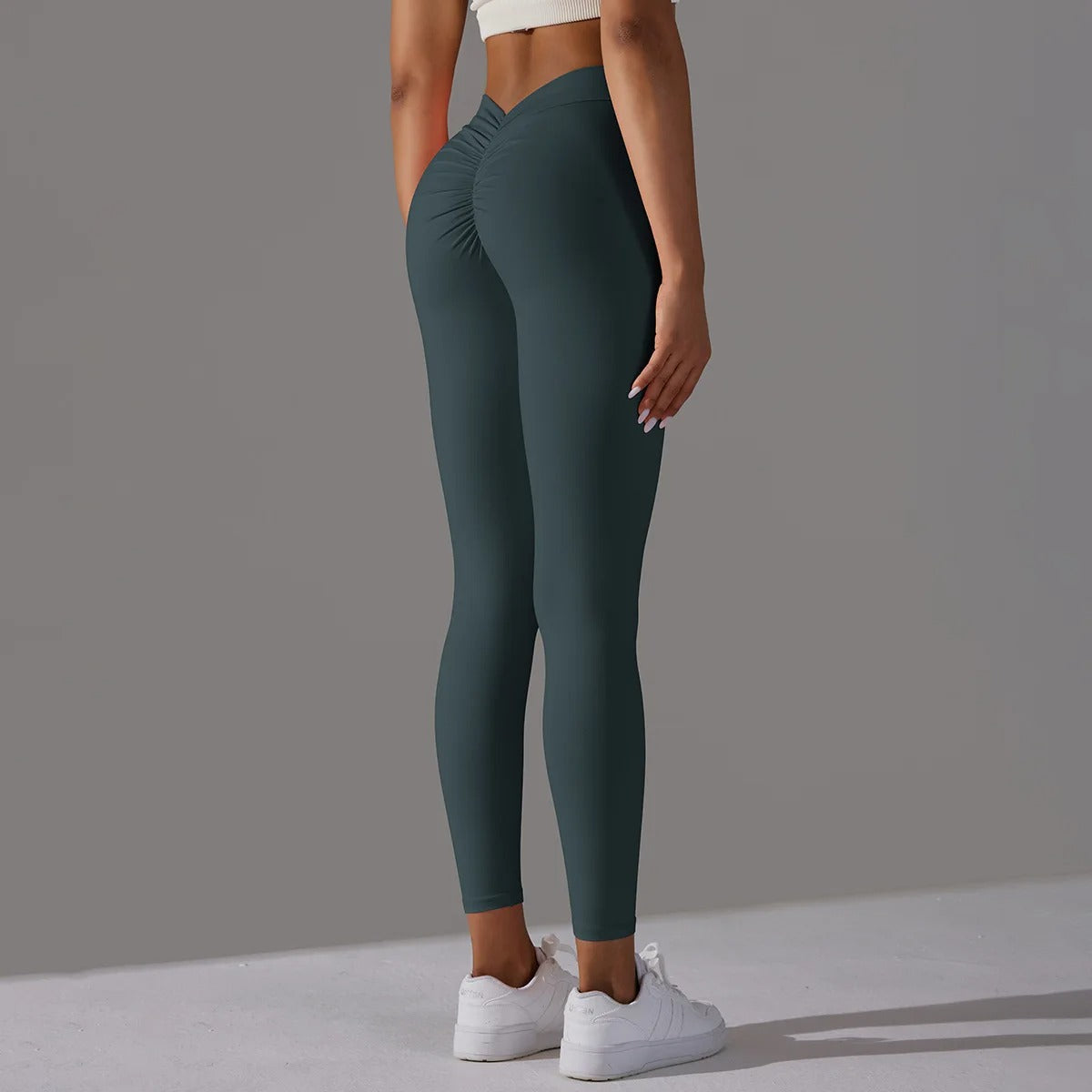 V-Back High Waisted Leggings