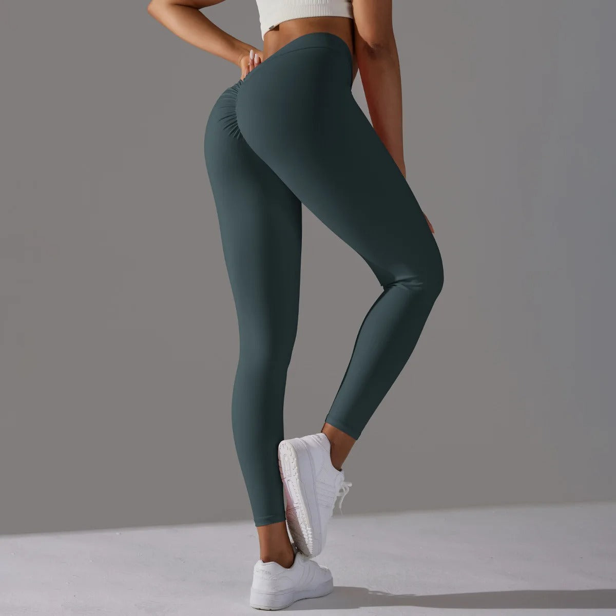 V-Back High Waisted Leggings