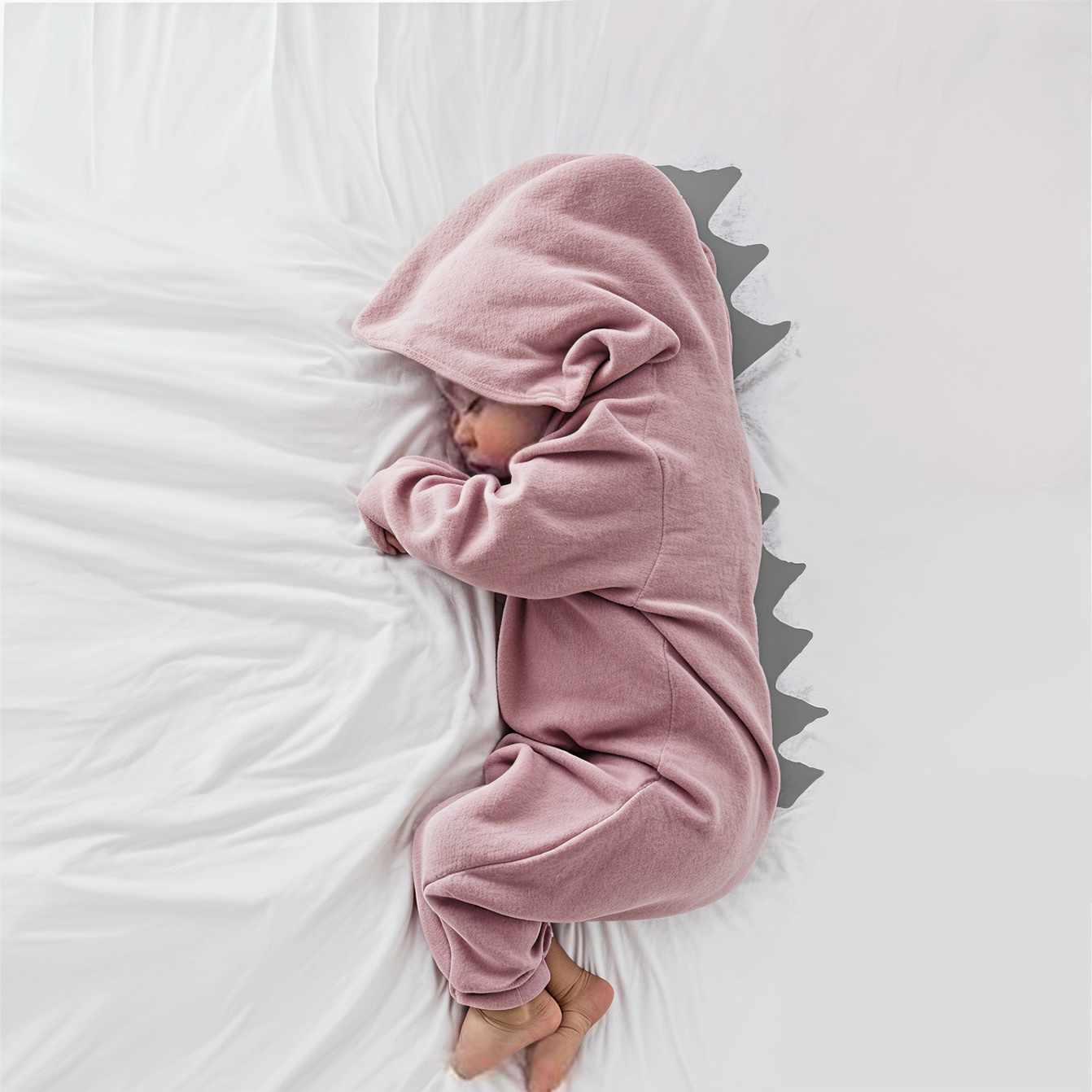 Huva Dinosaur Baby Onesie