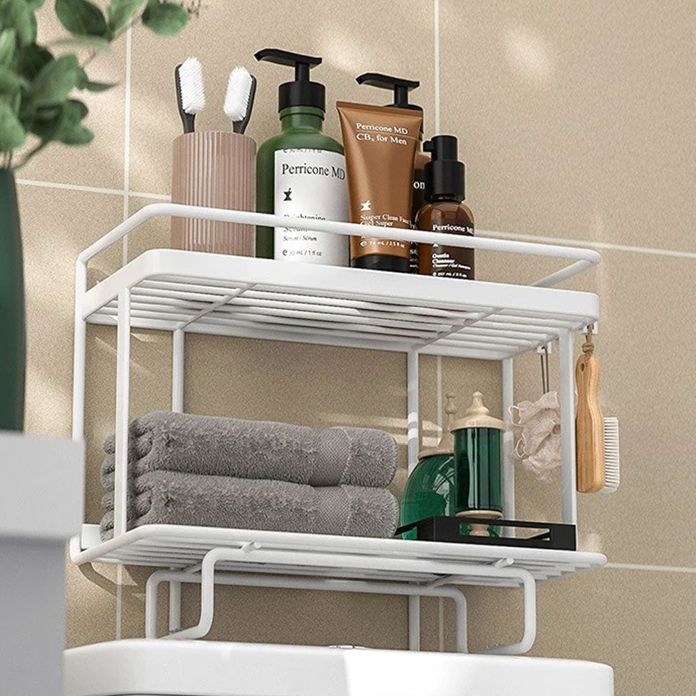 Badkamer boven toiletopbergplanken