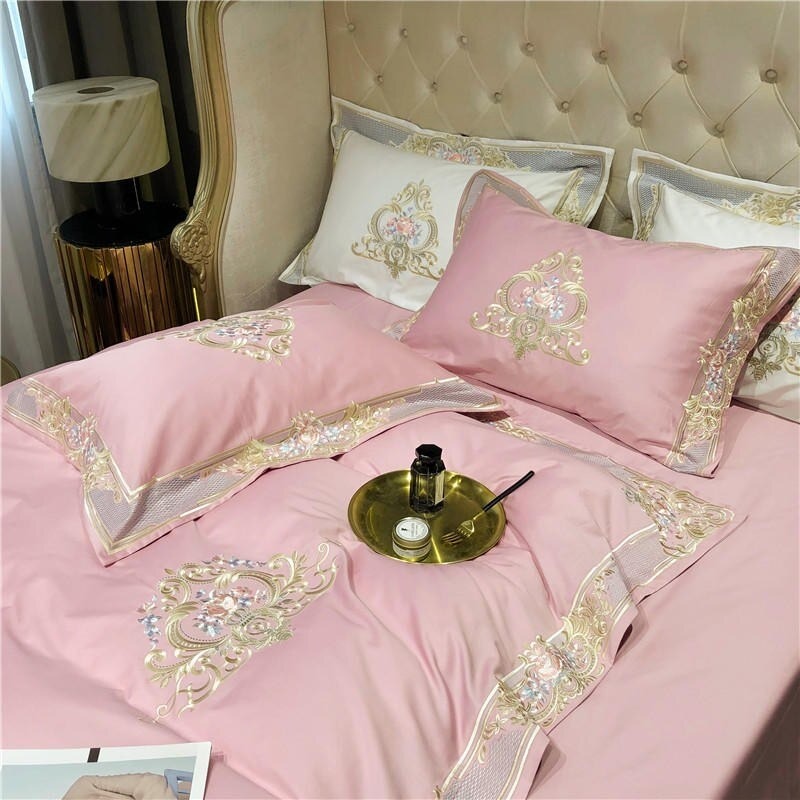 Pheliza Egyptian Cotton Embroidery Premium Luxury Bedding Set