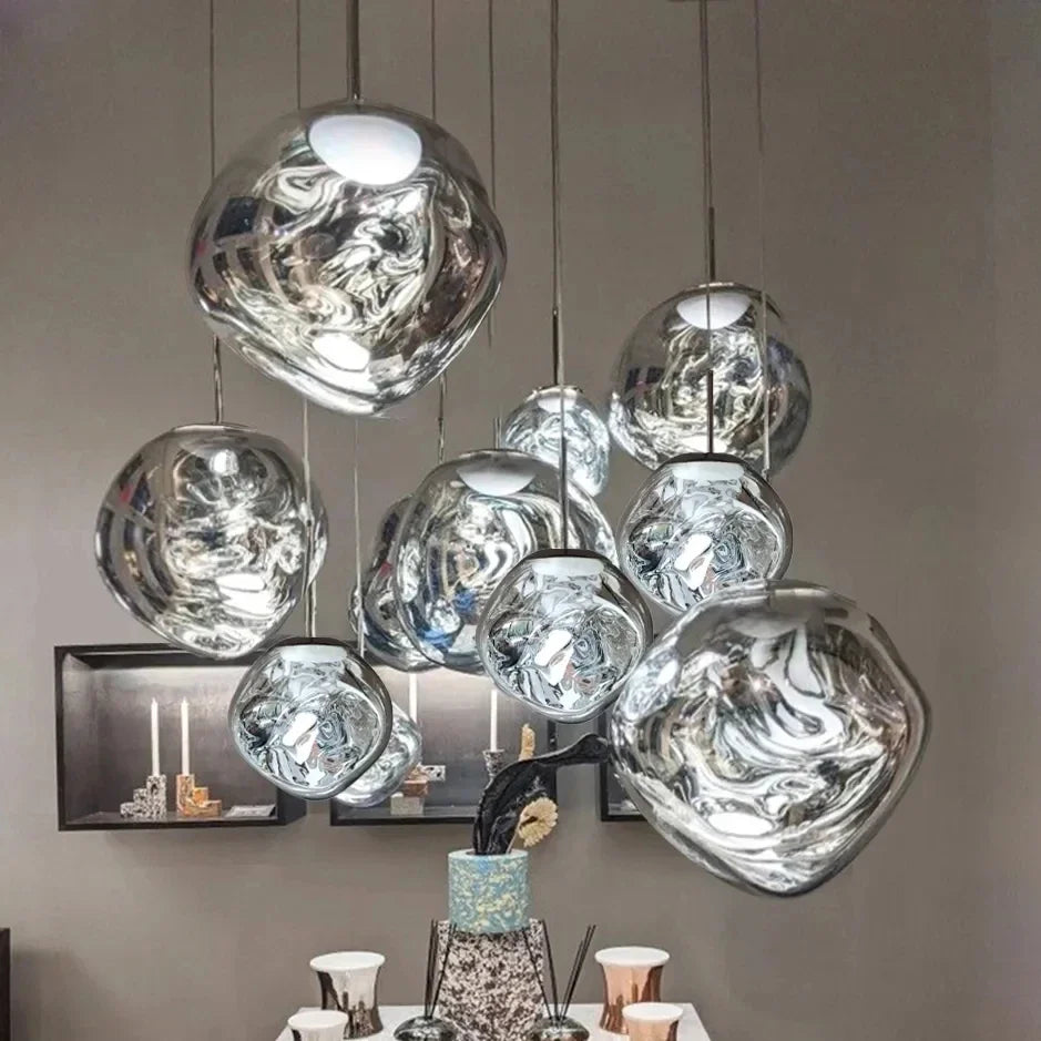 Lampes suspendues en verre nordique