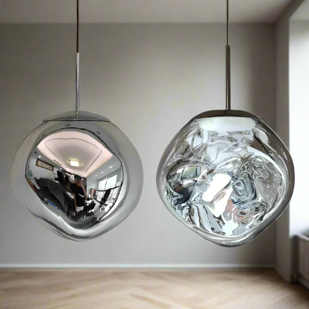 Lampes suspendues en verre nordique