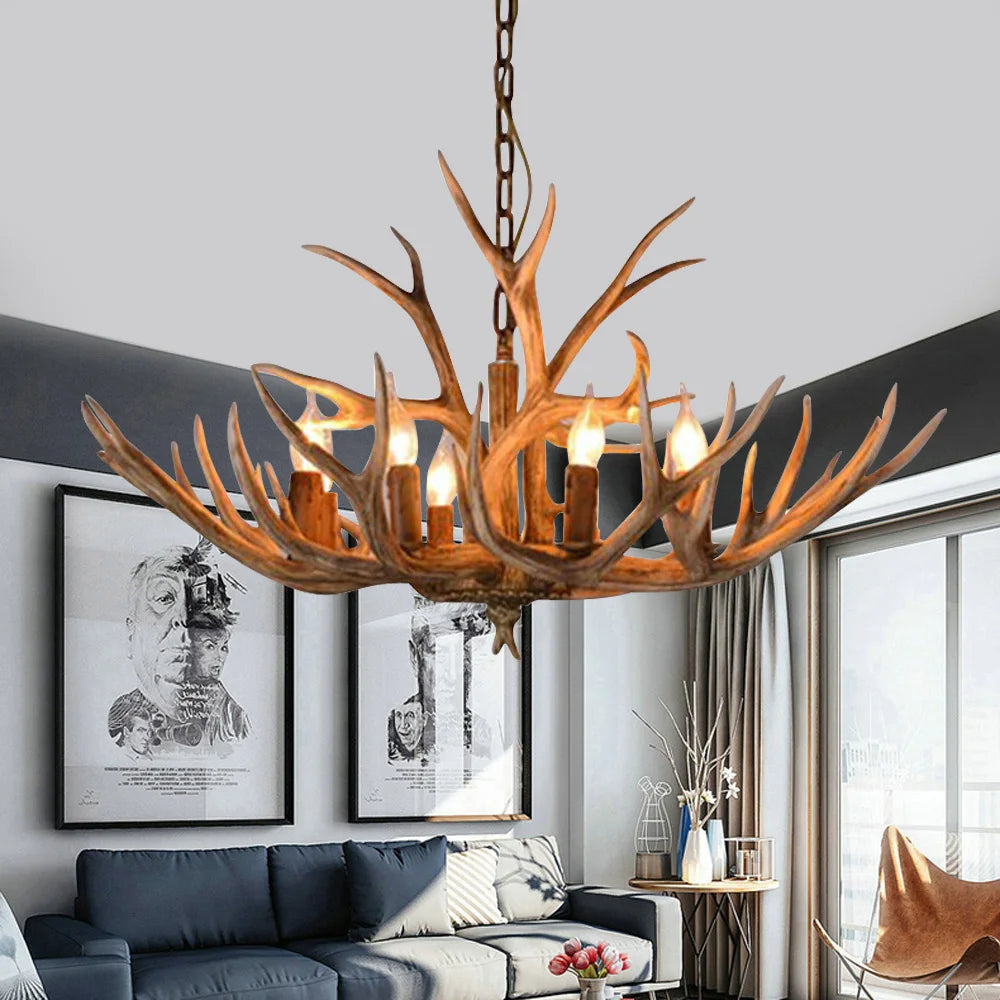 Woodland Antler Glow Chandelier