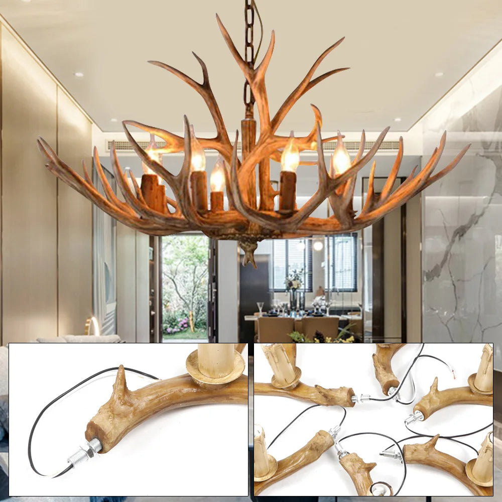 Woodland Antler Glow Chandelier