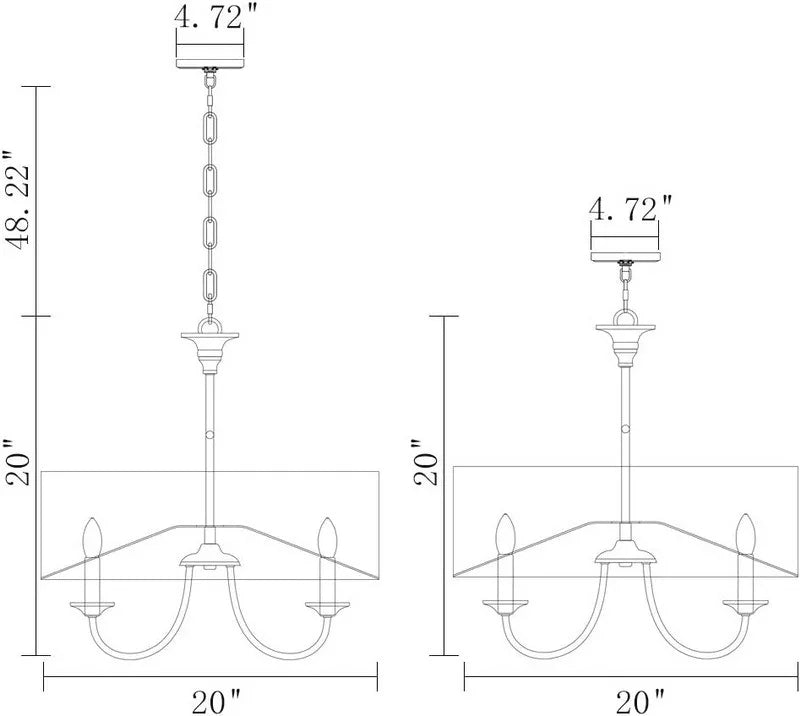 Harmony Glow Drum Chandelier