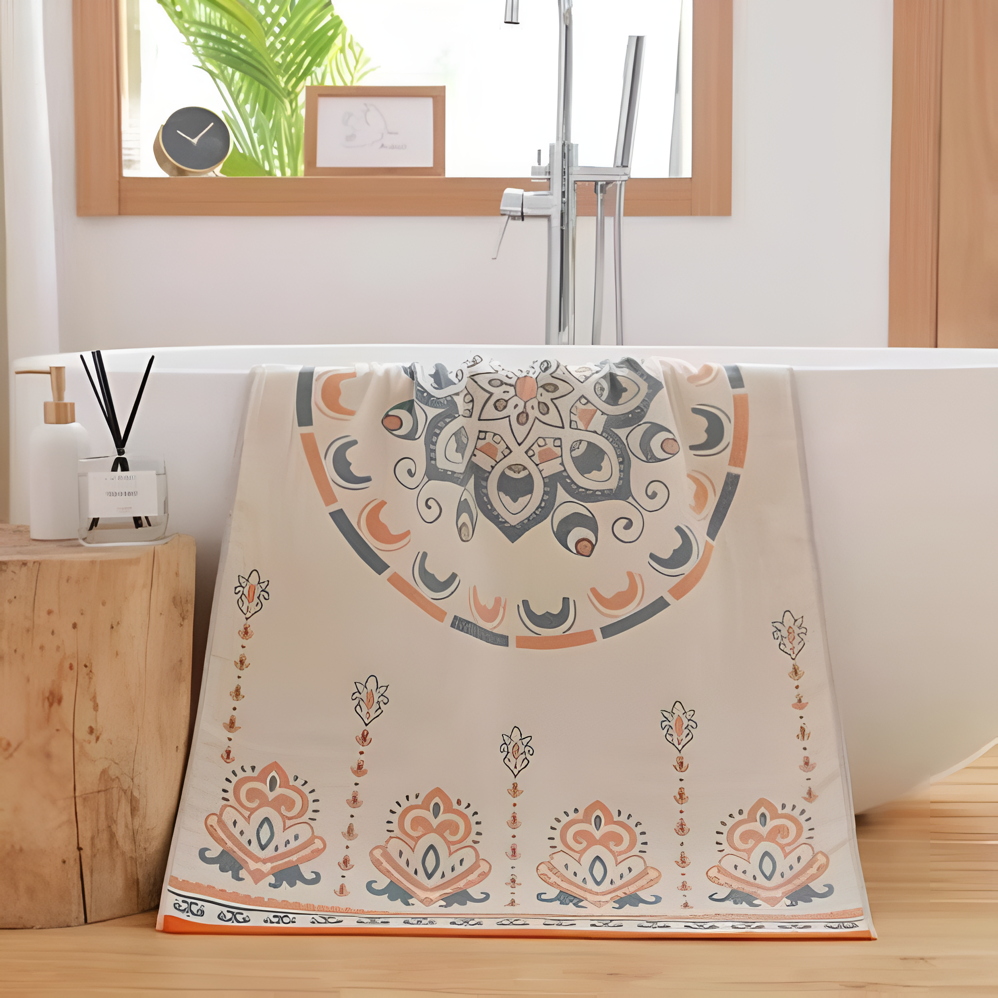 Asciugamano da bagno in cotone Boho Bliss