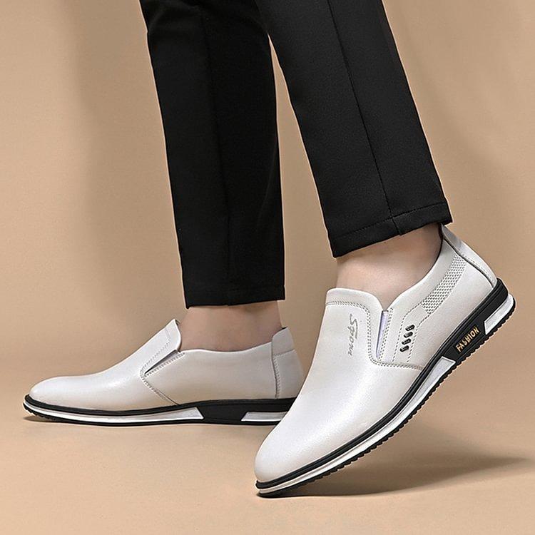 Klassisk elegans: "ElegantStride" premium läder loafers för män