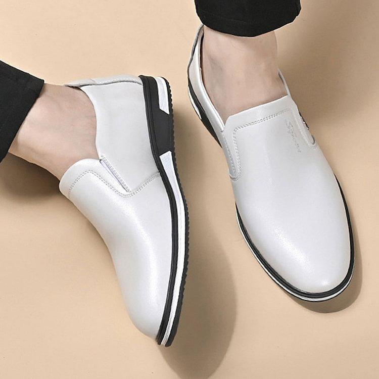 Klassisk elegans: "ElegantStride" premium läder loafers för män