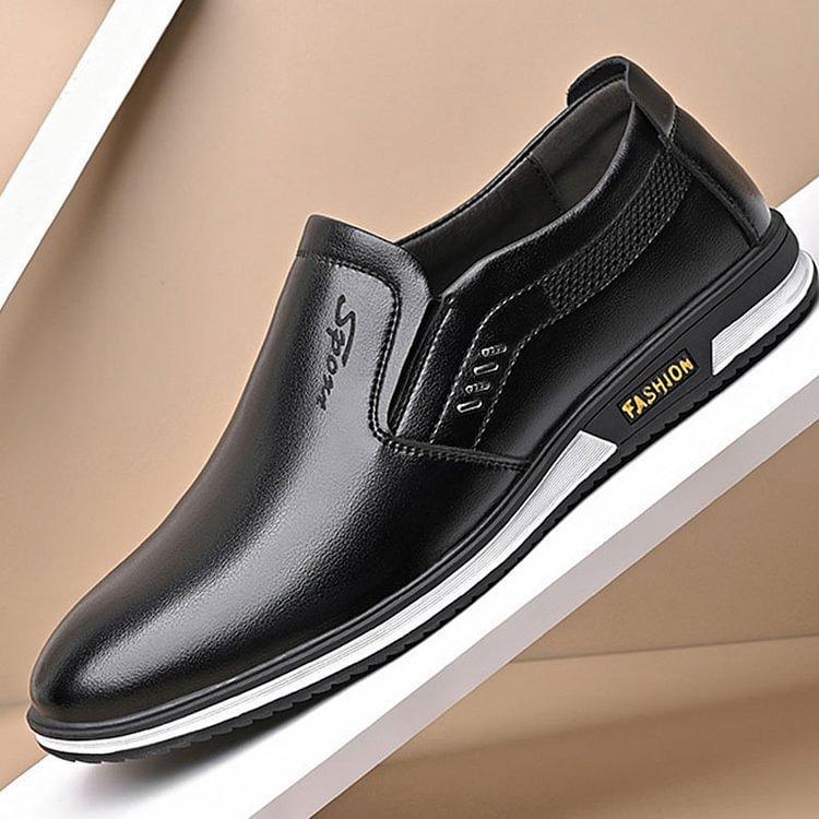 Classic elegance: 'ElegantStride' premium leather loafers for men