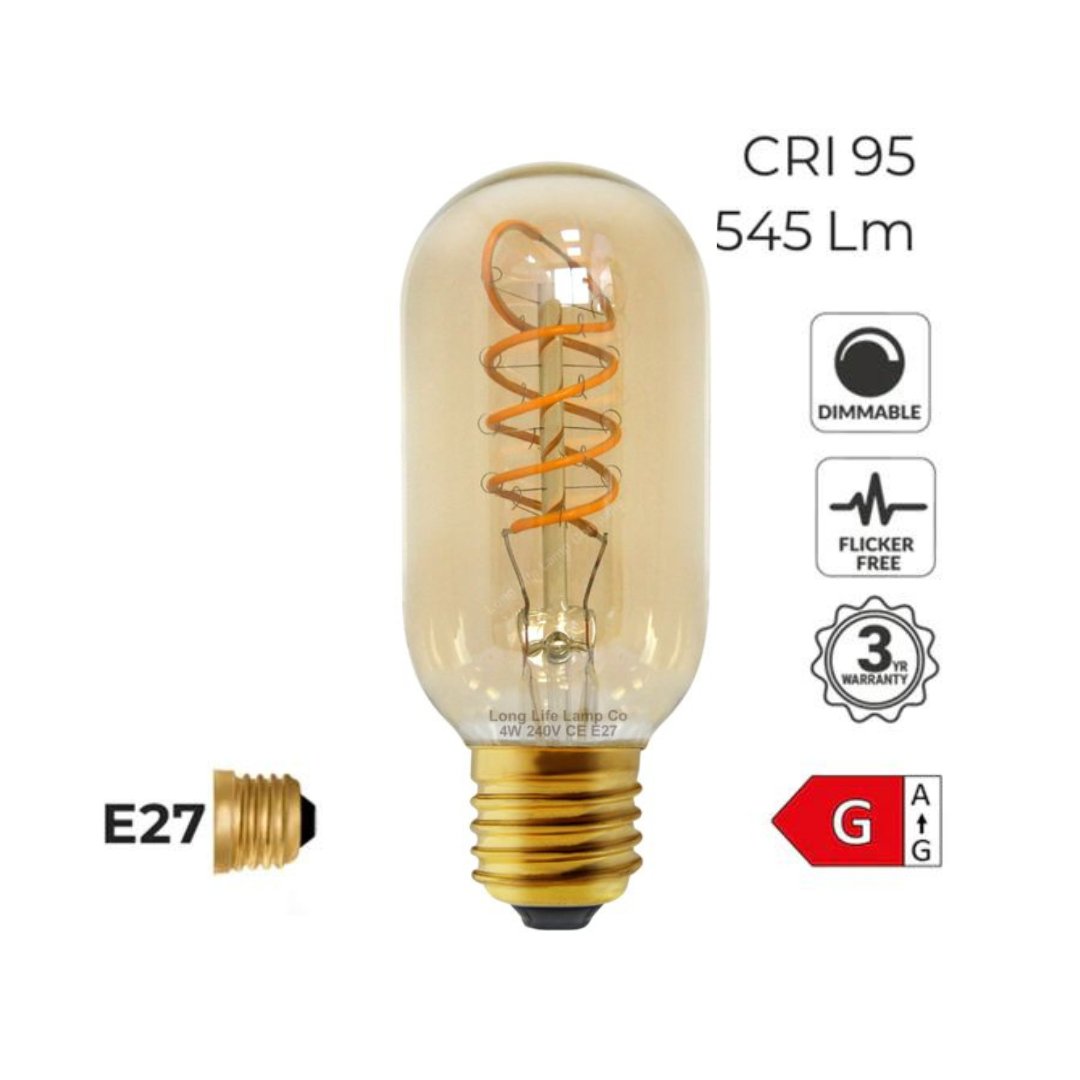 Bombilla LED ámbar E27 de 4 W