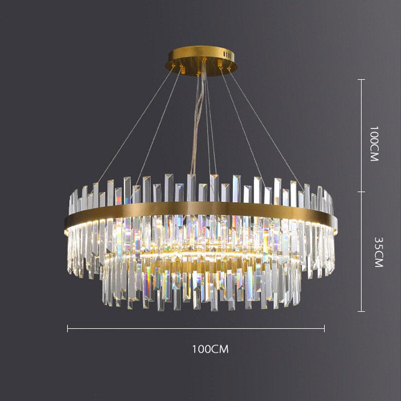 Chandelier en cristal Orion