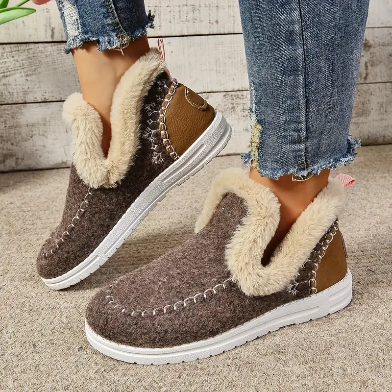 Cozy Fleece-Lined Ankle Boots