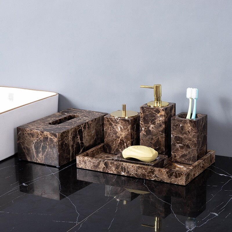 Kolekcja Łazienkowa Emperador Dark Marble