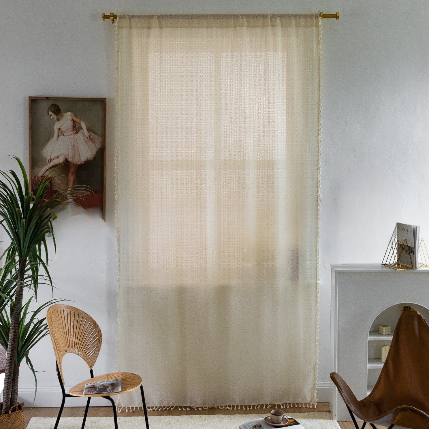 FringeLuxe - Cortinas Jacquard con flecos para una elegancia discreta