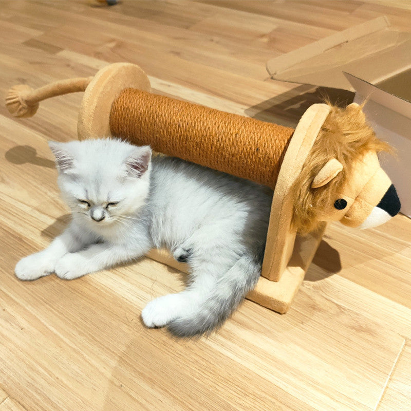 FelineFun Plataforma para Gatos Inspirada em Animais: Com Poste de Arranhar em Sisal