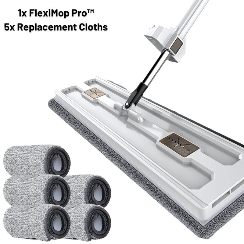 FlexiMop Pro™ | Ensemble de balai à franges mains libres