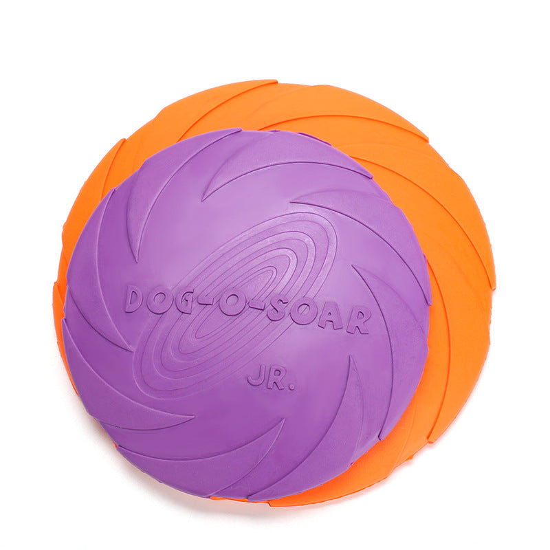 Fly & Fetch Frisbee: juguete de entrenamiento de goma duradero para perros