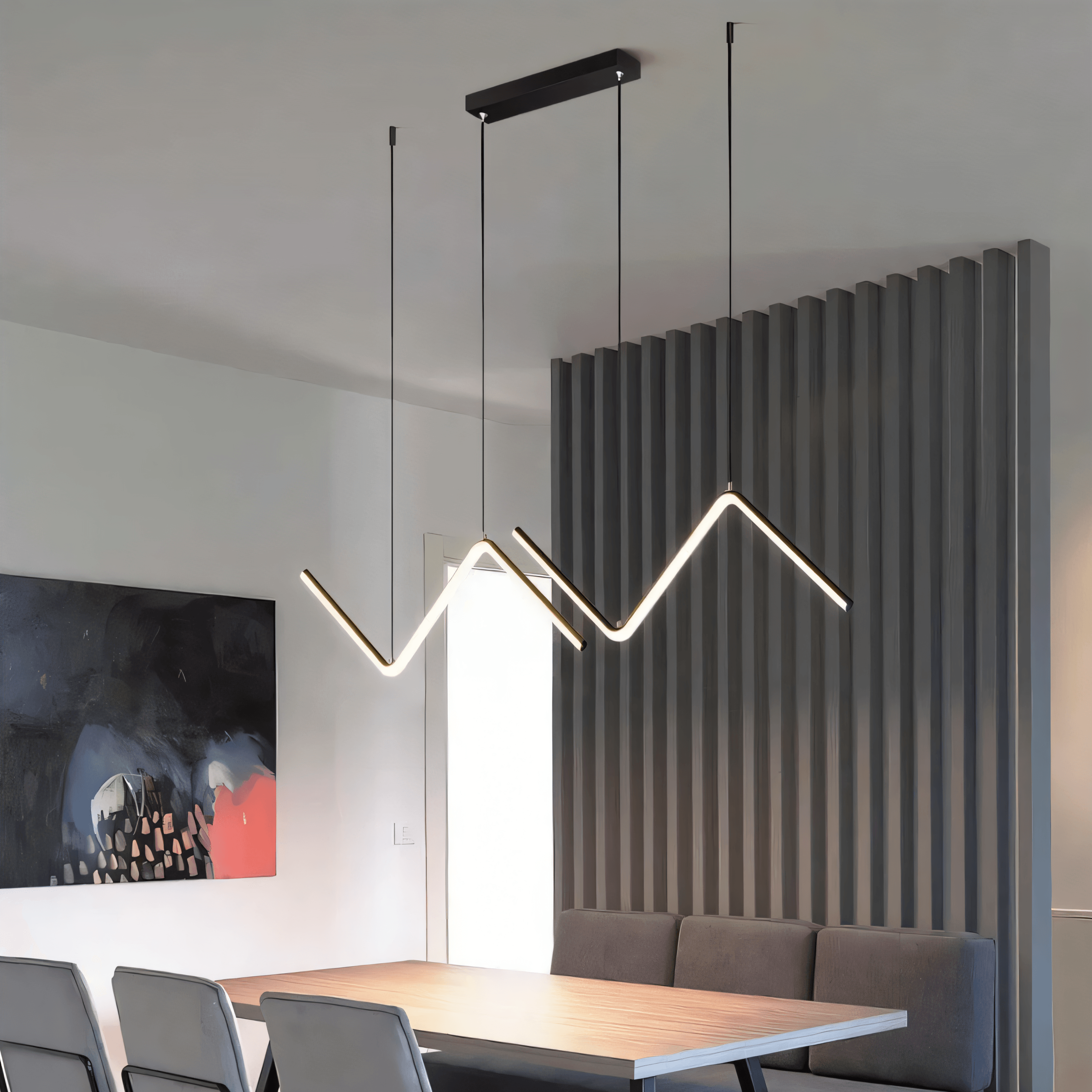 Frequi | Geoemtric Triangle Chandelier