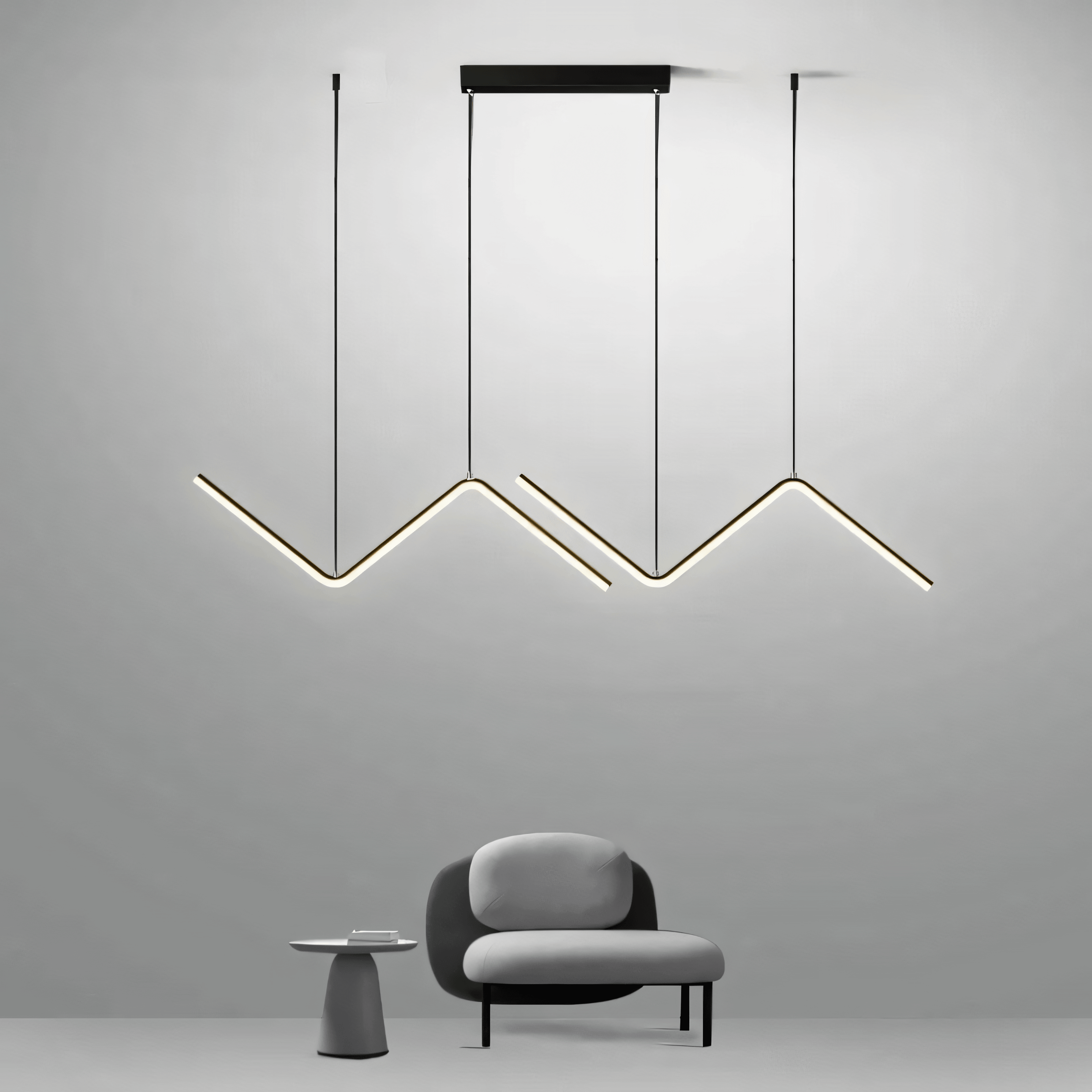 Frequi | Geoemtric Triangle Chandelier