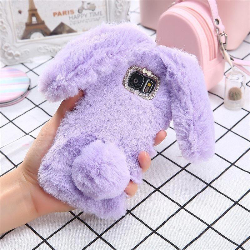 Coque iPhone en peluche lapin