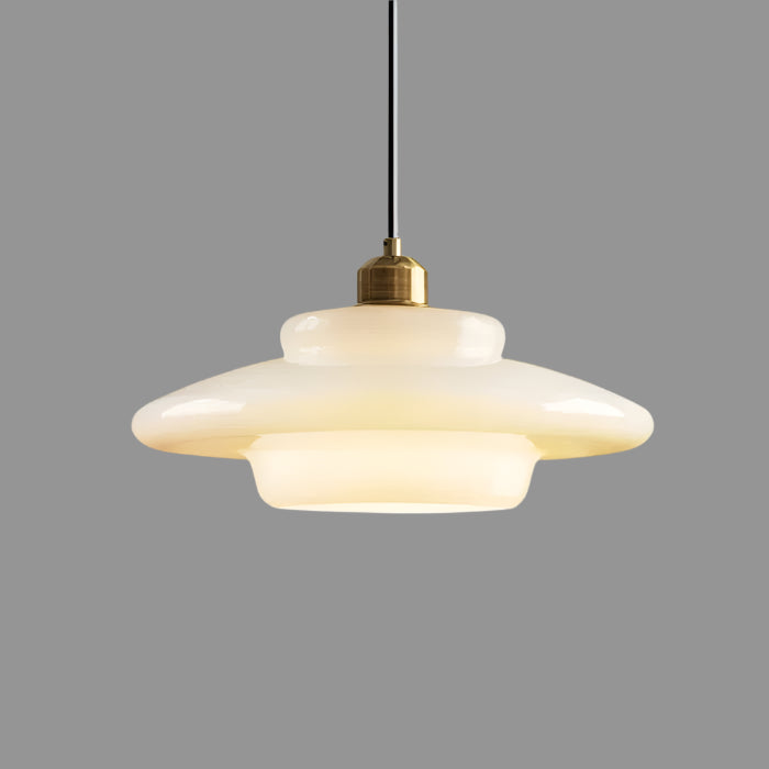 White Glass Pendant Light