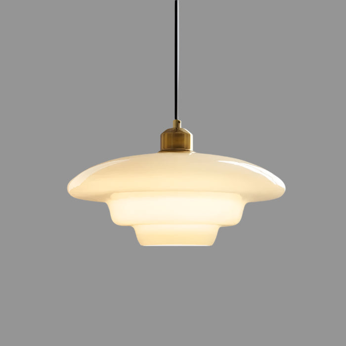 White Glass Pendant Light