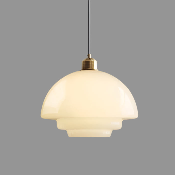 White Glass Pendant Light