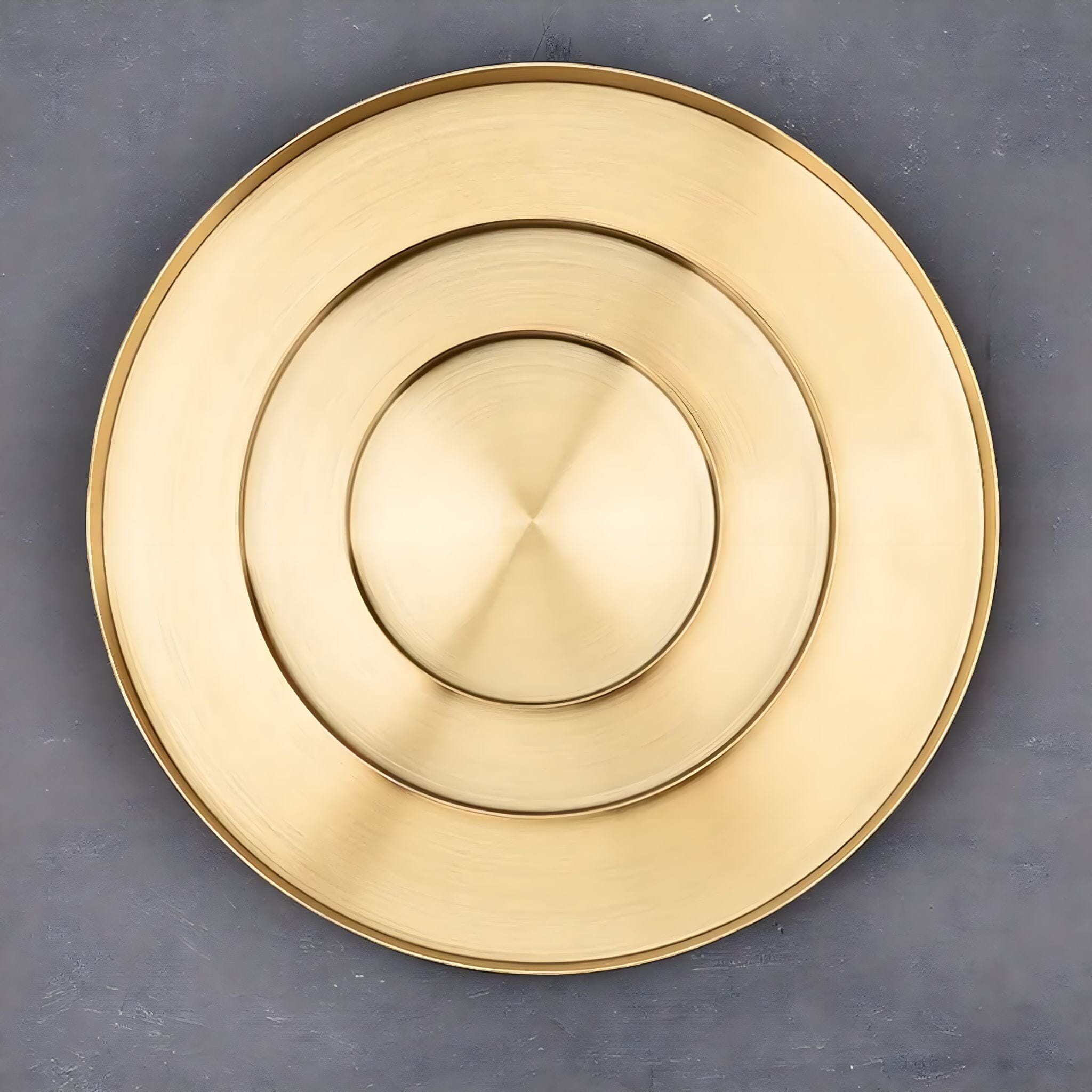 Golden Round Organiser Tray