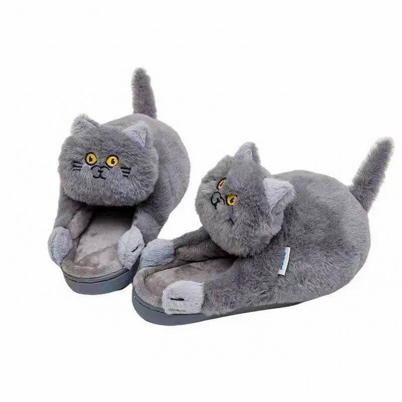 Kattenslippers med klem - Dame