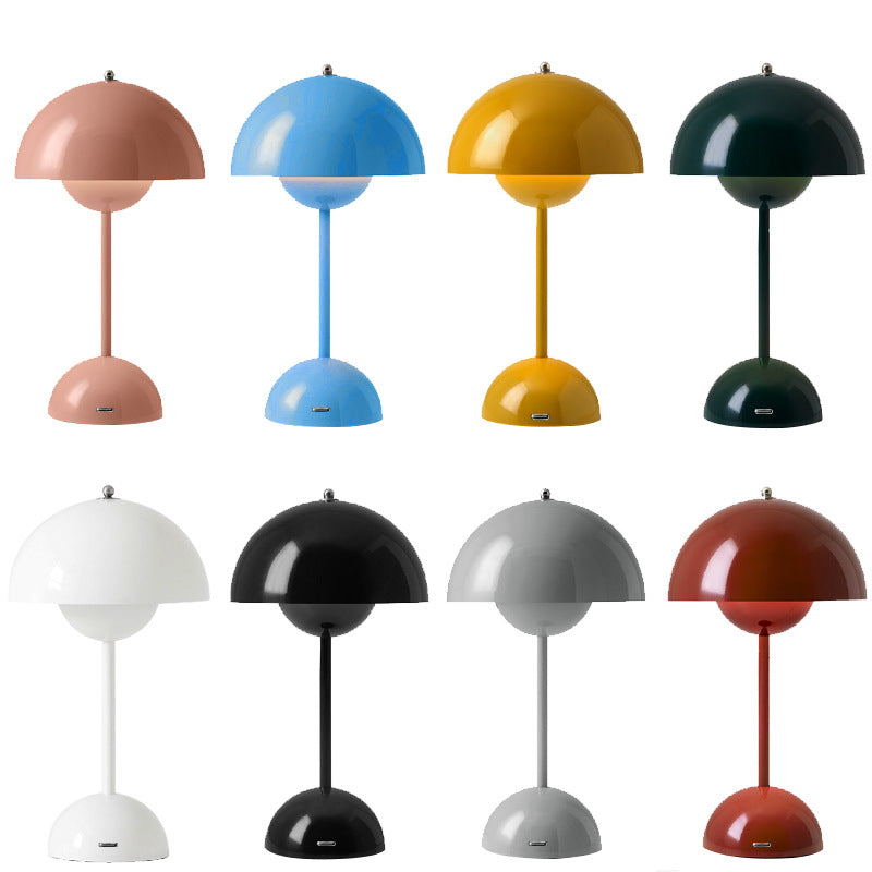 Lampada da tavolo Macaron a fungo grande: luce soffusa e design elegante