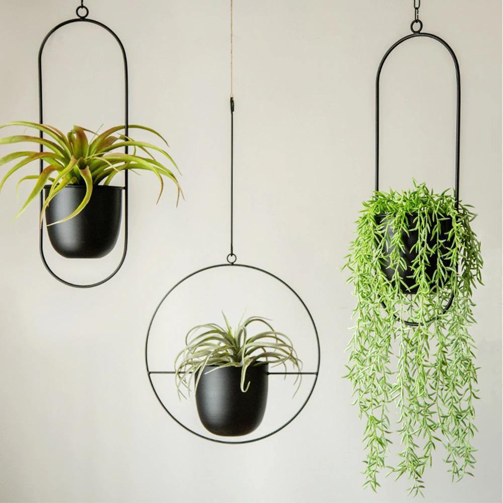 Hanging Planter Metalowy Halo